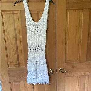 Victoria's Secret White Crochet Swim Cover-Up